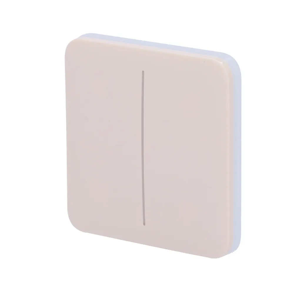 Painel Táctil Ajax para Interruptor de luz duplo SoloButton Marfim - AJ-SOLOBUTTON-2G-IVO