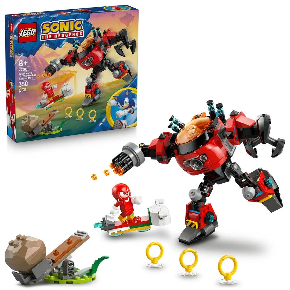 LEGO Sonic Knuckles contra Robô Egg Crusher do Dr. Eggman - 77005