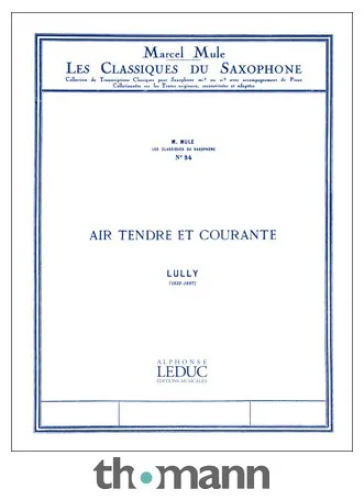 Alphonse Leduc Lully Air Tendre Et Courante