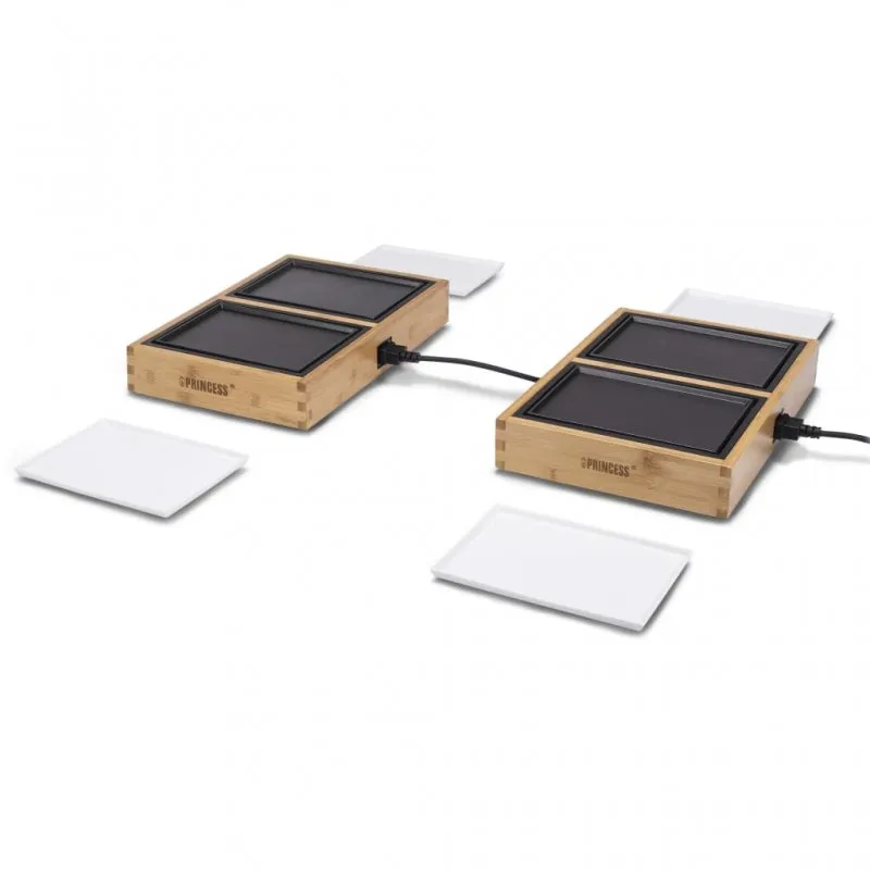 Princess 104040 Dinner4All Pure Conjunto de Placas de Mesa 840W Bambu