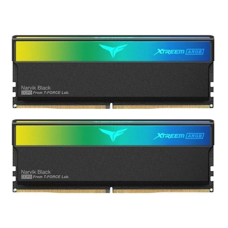 Memória RAM Team Group T-Force XTREEM ARGB 32GB 2x16GB DDR5 6000MHz CL30 Intel XMP 3.0 Branco