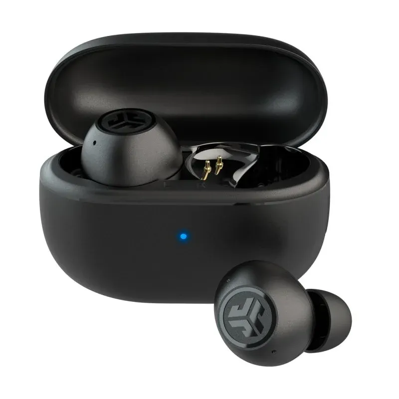 JLab Go Pop ANC Auriculares Bluetooth TWS com Cancelamento Ativo de Ruído Pretos