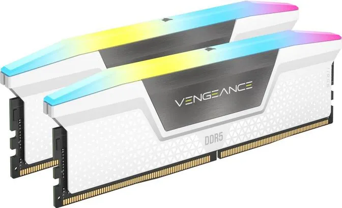 Corsair Kit 64GB (2 x 32GB) DDR5 6000MHz Vengeance RGB White CL30