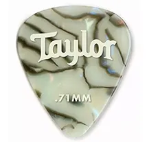 Palheta Taylor Celluloid 351 Abalone 0.71mm 12 UN