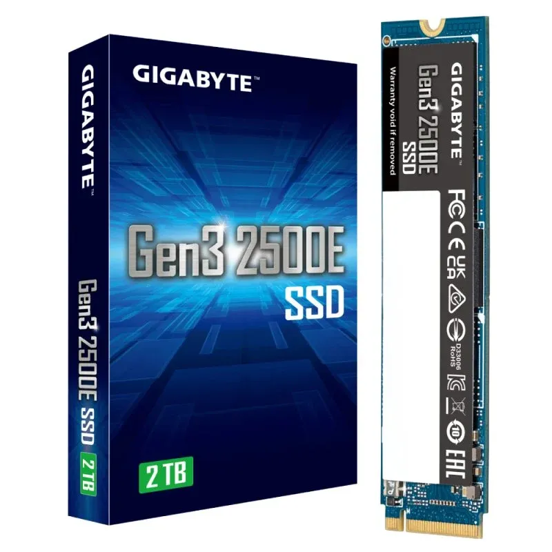 Disco Rígido Gigabyte Gen3 2500E SSD 2TB PCIe 3.0x4 NVMe 1.3