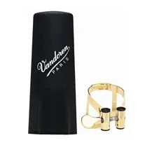 Abraçadeira Clarinete Vandoren LC51GP Dourado com Tapa Boquilha