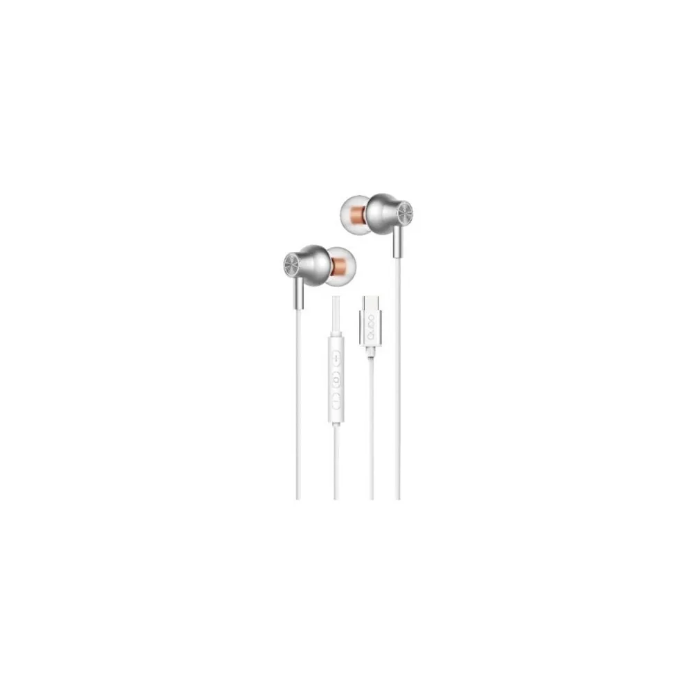 Auriculares Qubo Au300Cbk Branco Usb C