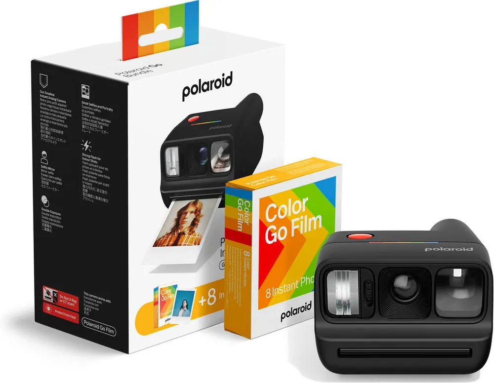 Máquina Fotográfica Instantânea com Recargas POLAROID Go Gen3 (Preto)