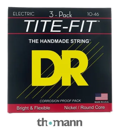 DR Strings Tite-Fit MT-10 3-Pack