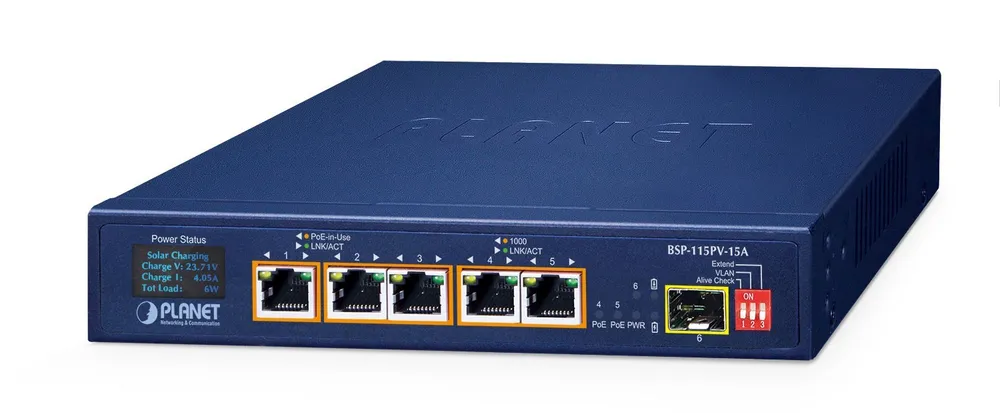 PLANET BSP-115PV-15A switch de rede Não-gerido Gigabit BSP-115PV-15A