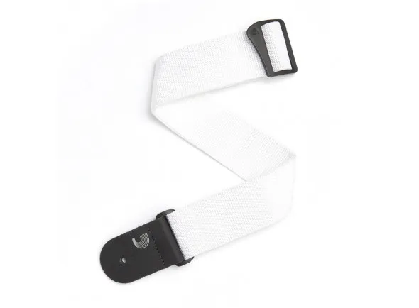 D´Addario 50 MM Polypro Guitar Strap PWS108 White