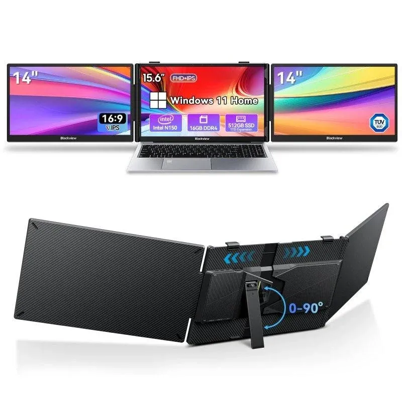 Monitor Blackview DCM5 14" FullHD IPS 60Hz USB-C Carga Inversa Som Integrado