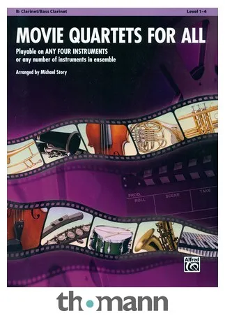 Alfred Music Publishing Movie Quartets for All Clarine