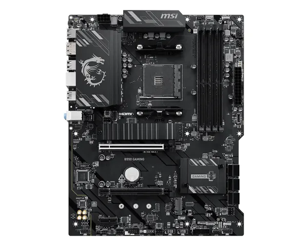 Motherboard ATX MSI B550 Gaming SktAM4 Ryzen 5 3400G 128GB