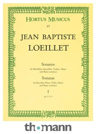 Bärenreiter Loeillet de Gant Sonaten op.1