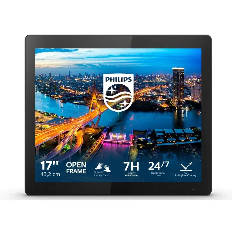 Monitor Philips B Line 172B1TFL/00 17" LED SXGA 75Hz Tátil com Moldura Aberta