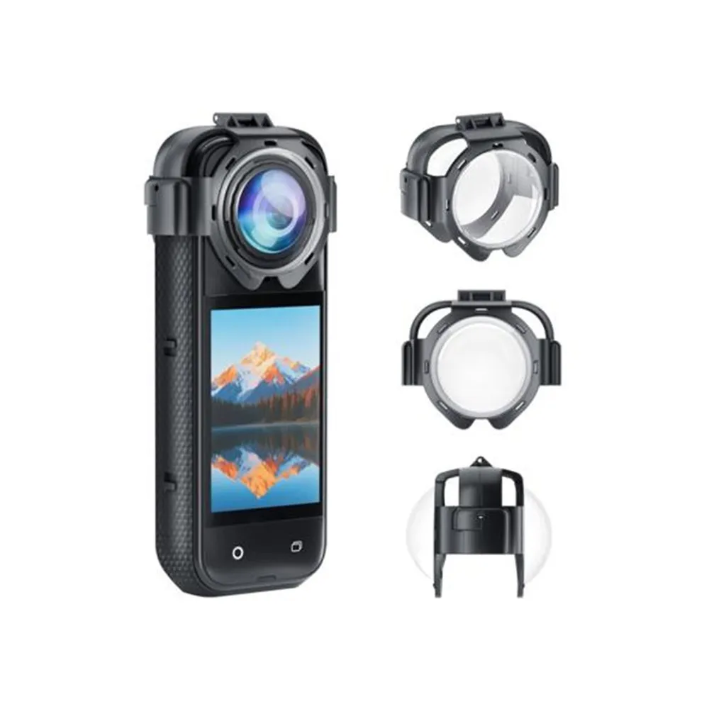 Puluz Tampas de lente de encaixe para a câmera Insta360 X5