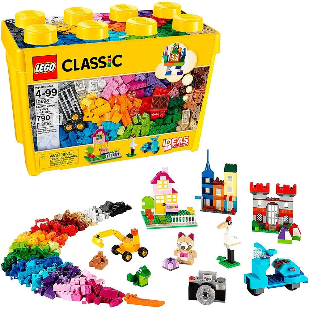 LEGO Classic: Caixa Grande de Peças Criativas LEGO | Idades 4-99 | 790 Peças | Item 10698