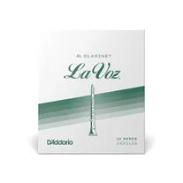 Palheta Clarinete Sib D'Addario La Voz Medium Cx 10-Un