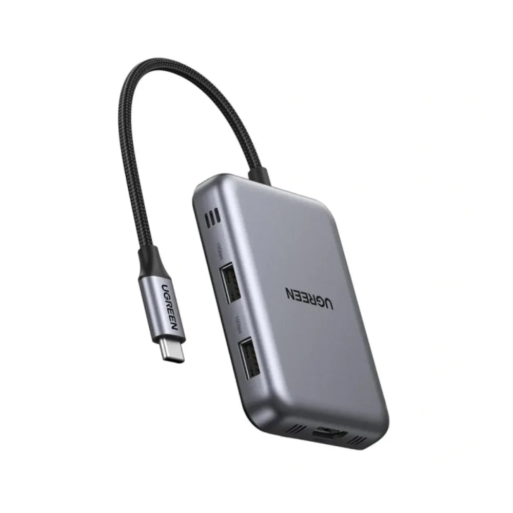 HUB USB-C Ugreen CM896 7 em 1 Cinzento