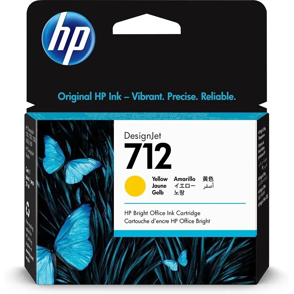 HP 712 Cartucho de Tinta Original Amarelo 29 ml