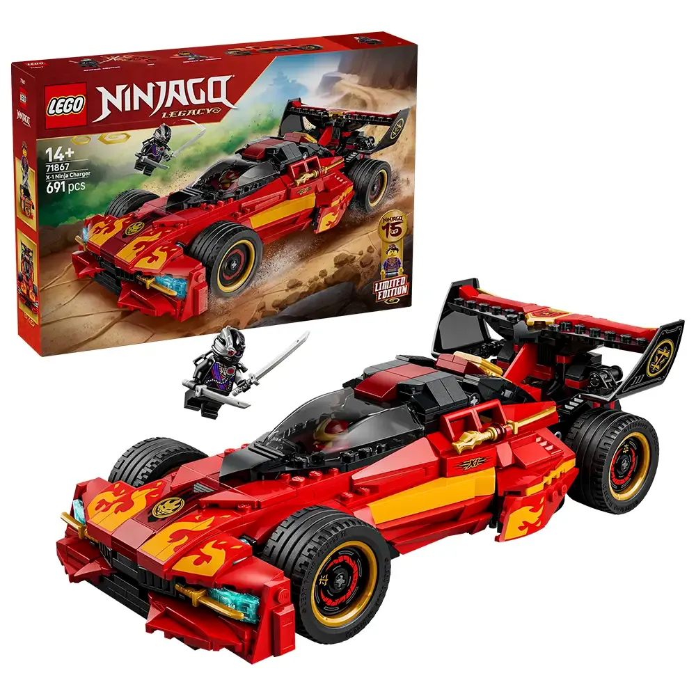 LEGO Ninjago: X-1 Ninja Charger – 15.º Aniversário | Idades 14+ | 691 Peças | Item 71867