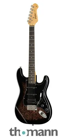 Harley Benton ST-70 Black Paisley