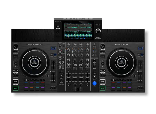 Denon DJ SC Live 4 Controlador de DJ com Streaming Wi-FI