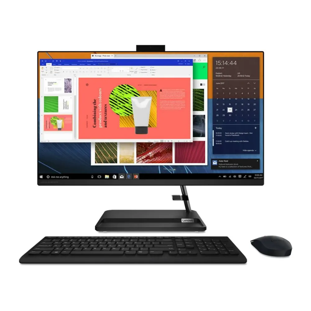 All-in-One Lenovo IdeaCentre 3 27" Ryzen 7-7730U SSD 1TB/16GB W11H Preto