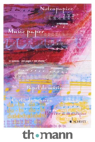 Schott Notenblock Music Paper A4