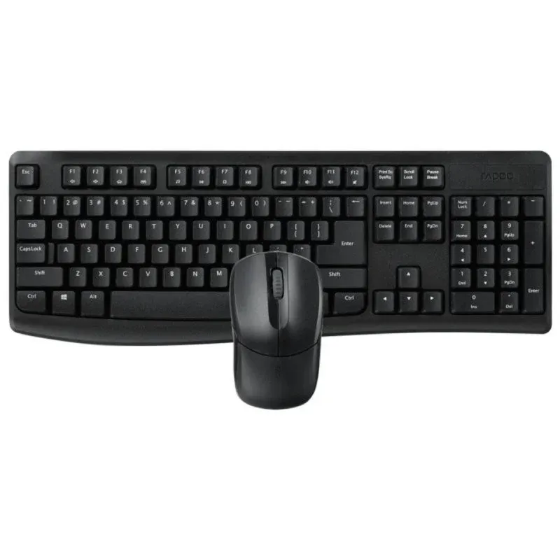 Conjunto Teclado e Mouse Rapoo X1800Pro 2.4 GHz, 1000 DPI, Resistente a Derramamentos Conjunto Teclado e Mouse Rapoo X1800Pro 2.4 GHz, 1000 DPI, Resistente a Derramamentos