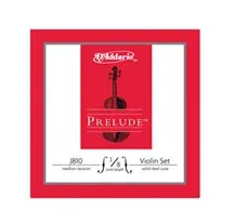 Jogo cordas Violino 1/8 D'Addario J810 Prelude Tensão Média