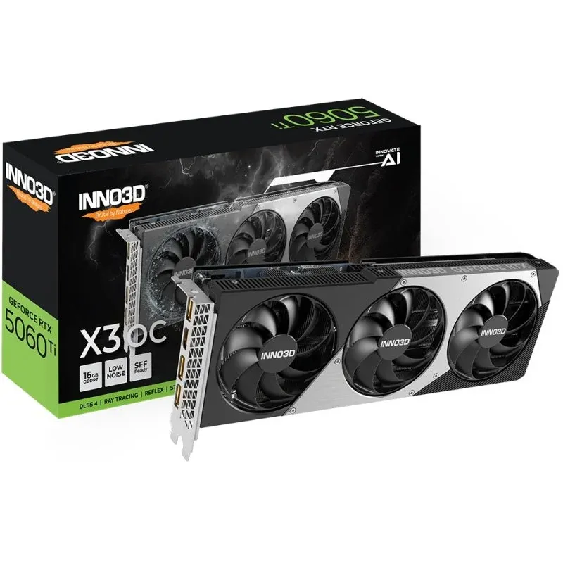 INNO3D GeForce RTX 5060 Ti X3 OC 16GB GDDR7 Reflex 2 RTX AI DLSS4