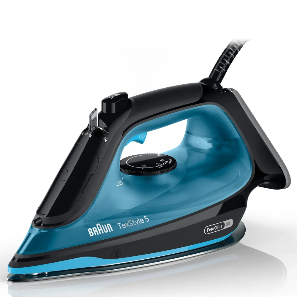 Ferro a Vapor BRAUN TEXSTYLE 5 SI5256BL (Jato de vapor 210 g/min - Base Cerâmica)