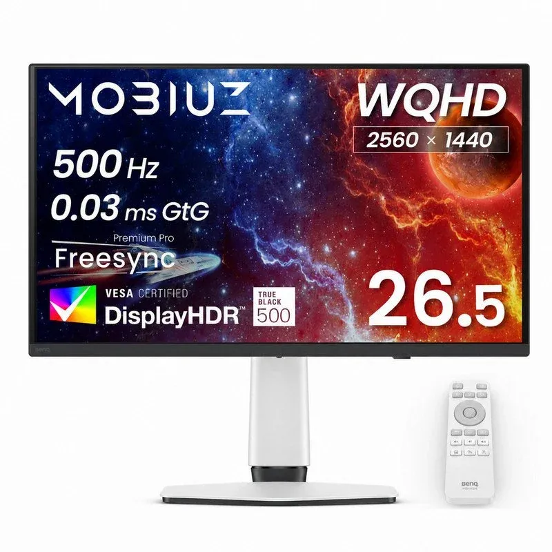 Monitor BenQ MOBIUZ EX271QZ 27" QHD 500Hz OLED 0,03ms Ajuste Altura
