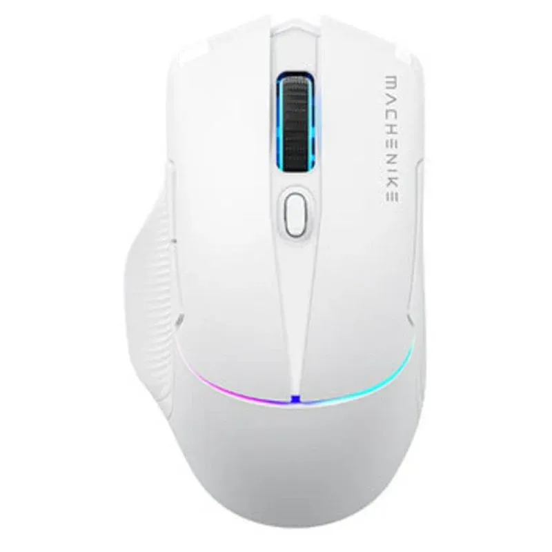 Ratón Machenike L8 Pro RF Wireless Bluetooth USB 26000 DPI Branco Iluminação