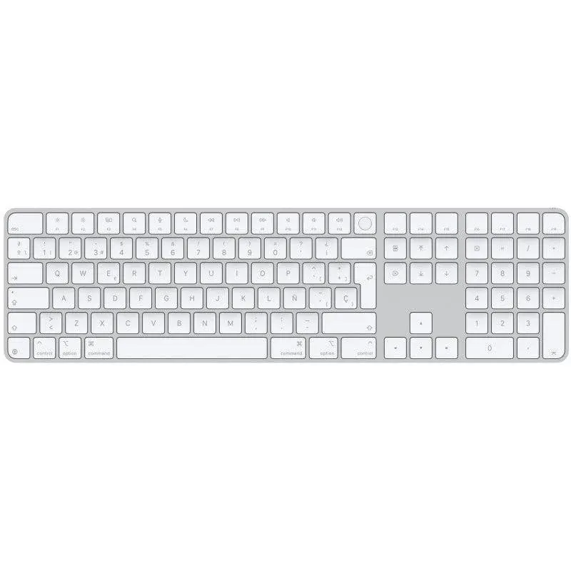 Teclado Apple Magic Keyboard Touch ID numérico USB-C QWERTY espanhol branco