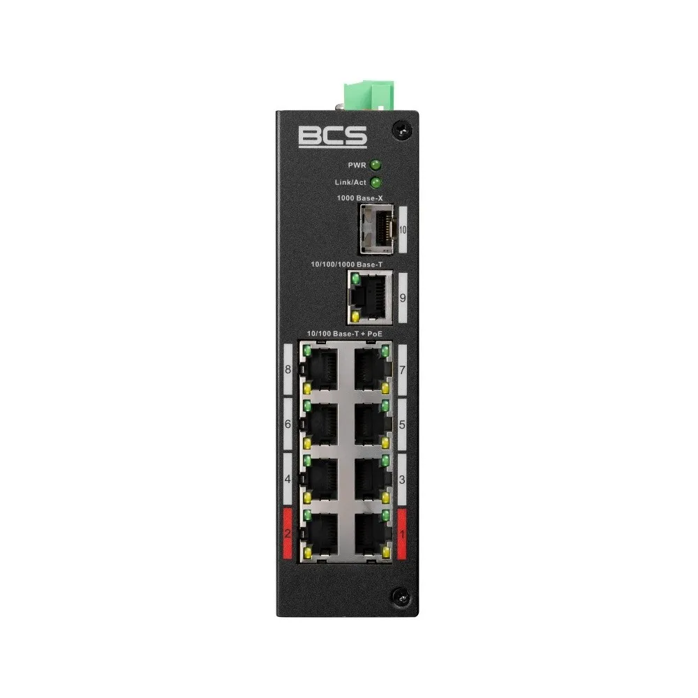 BCS BCS-L-SP0801G-1SFP(2) Switch PoE Industrial BCS-L-SP0801G-1SFP(2)