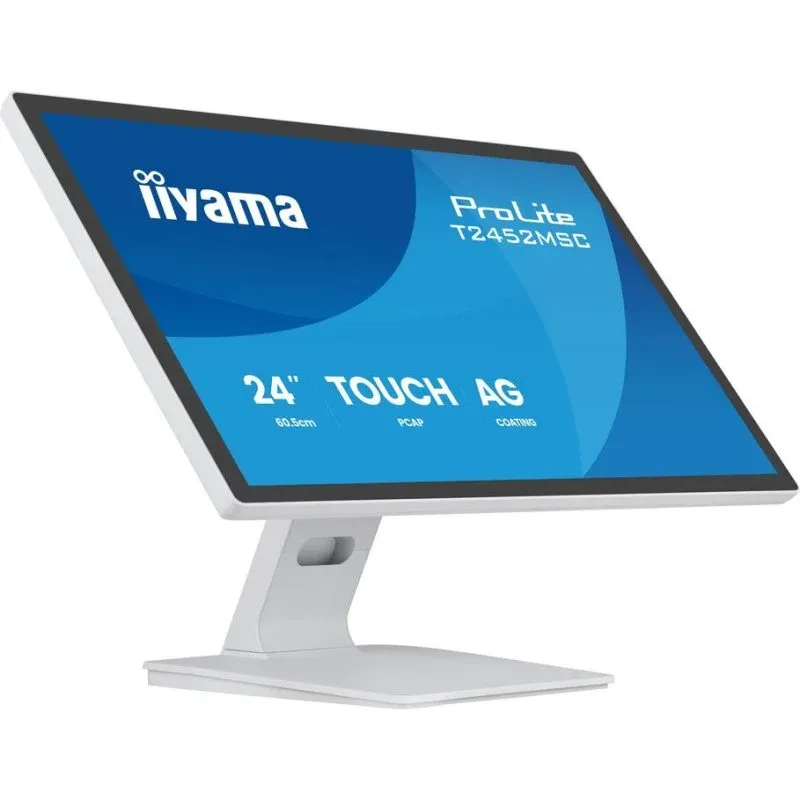 Monitor iiyama ProLite T2452MSC-W1AG 24" FullHD 100Hz IPS Touch 5ms Branco