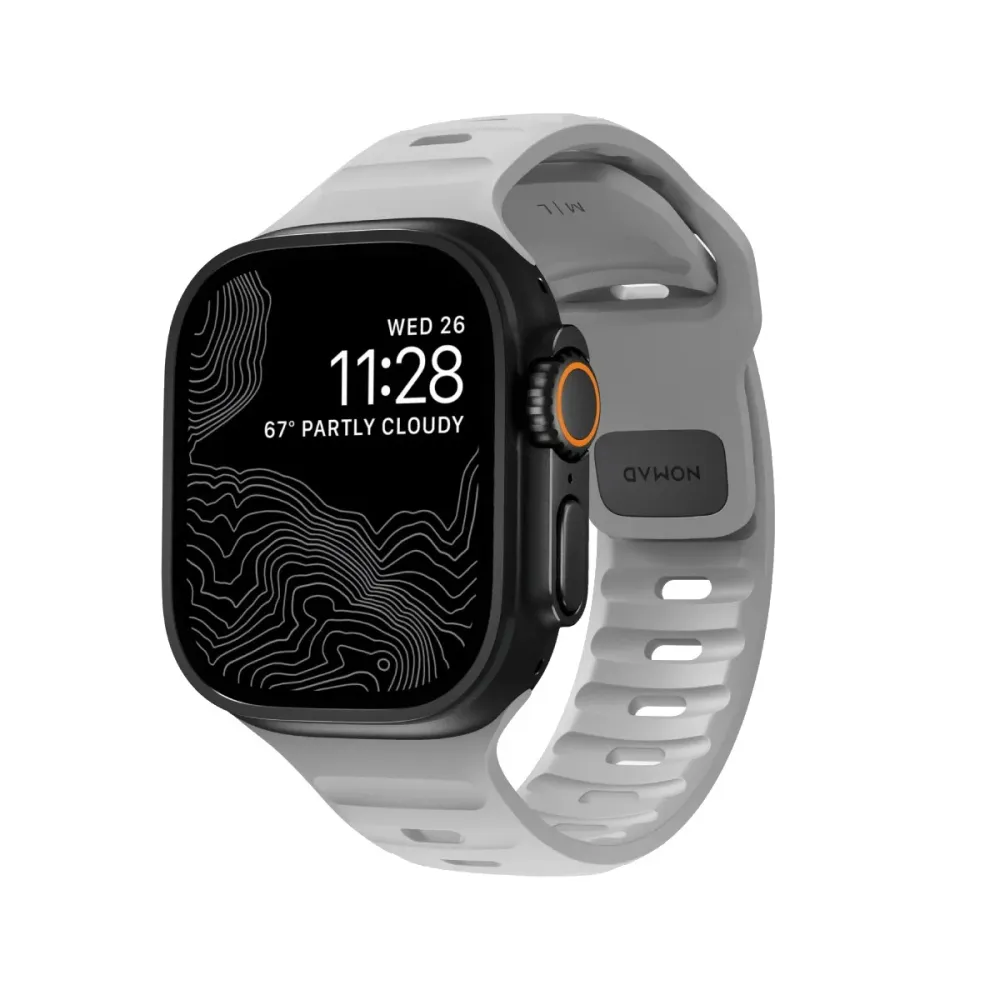 Bracelete Nomad Desportiva Apple Watch 46mm Cinza