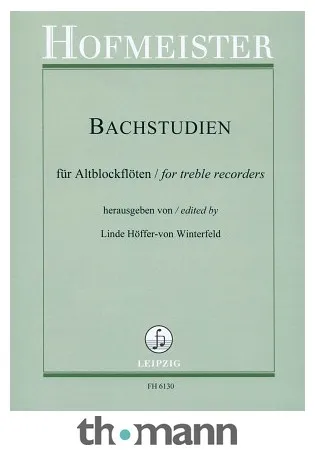 Friedrich Hofmeister Verlag Bachstudien Altblockflöte
