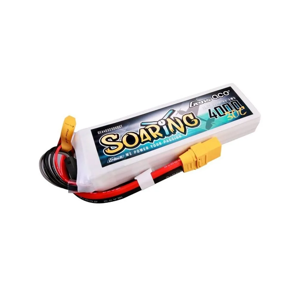 Gens Ace Bateria LiPo G-Tech Soaring 30C 3S1P 4000mAh 11.1V
