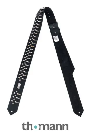 Levys Leather Strap 2" BLK Rebel
