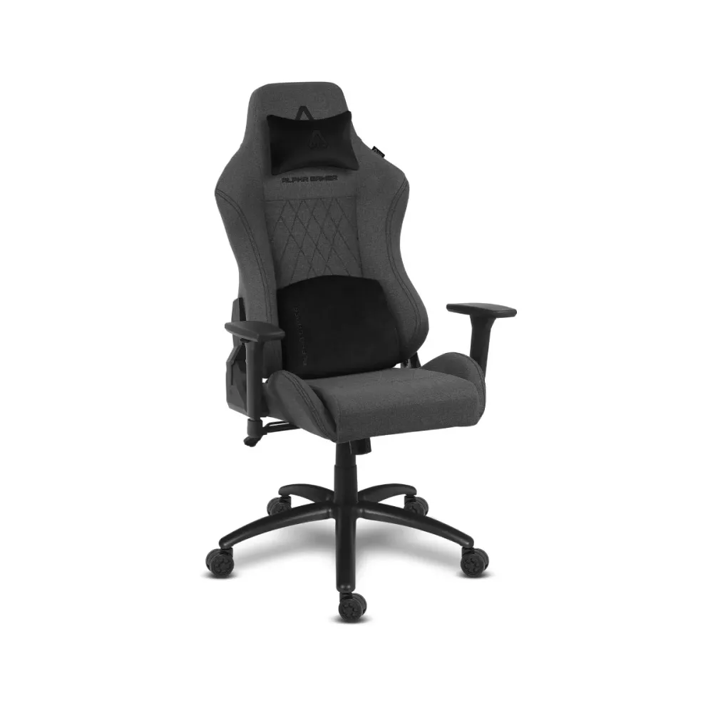 Cadeira Gaming Alpha Gamer Gaia V2 Cinzento Escuro
