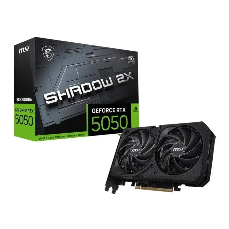 Placa Gráfica Tarjeta Gráfica MSI GeForce RTX 5050 8GB GDDR6 Reflex 2 RTX AI DLSS4