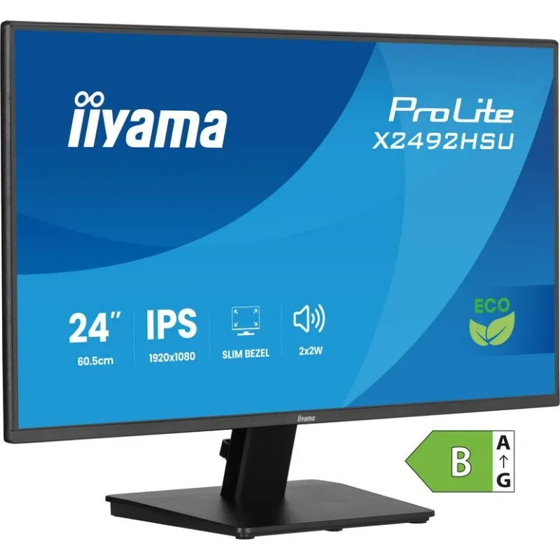 Monitor iiyama ProLite X2492HSU-B1 24" FullHD 120Hz IPS Preto Altifalantes USB