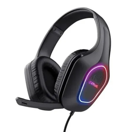 Trust GXT 416 Zirox Headset Gaming com Jack 3.5mm/USB, Microfone e Iluminação LED