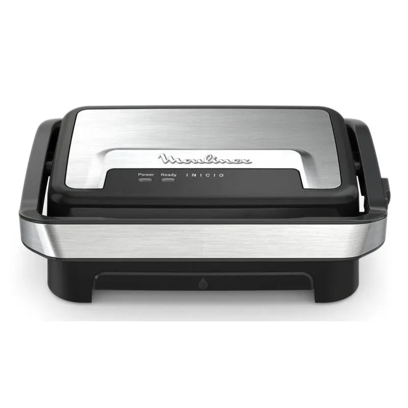 Parrilla elétrica Moulinex GI270D inox 1000 W antiaderente