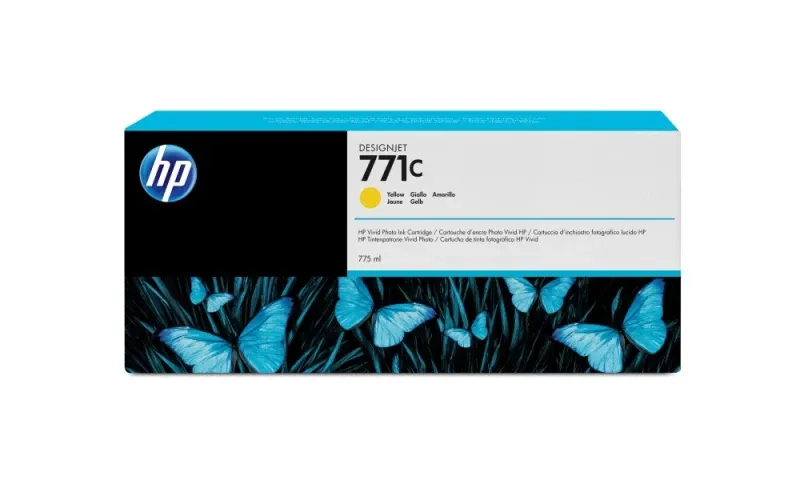 HP 771C - 775 ml - amarelo - original - tinteiro - para DesignJet Z6200, Z6600, Z6610, Z6800, Z6810