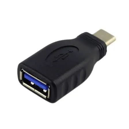 Adaptador USB C Macho - USB A 3.1 Femea (Preto) - AISENS